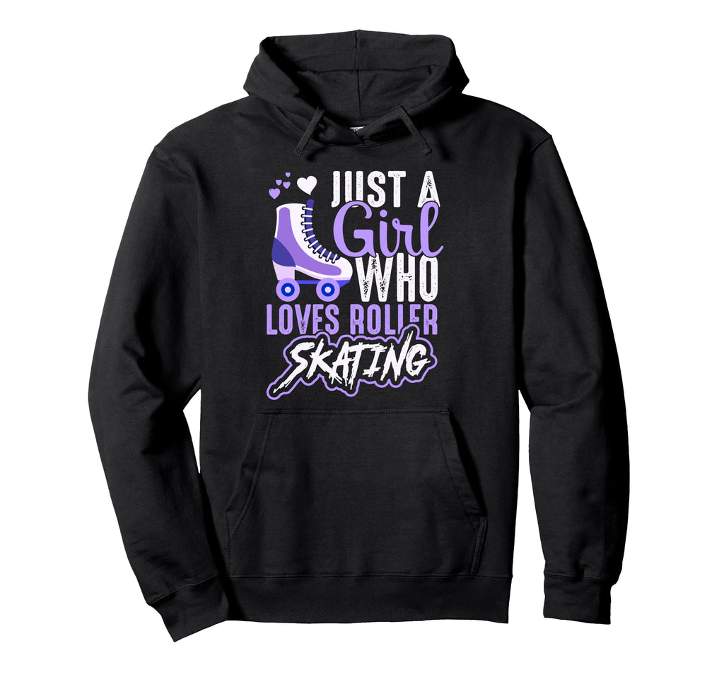 Purple Roller Skate Happy Who Love Hoodie - Fun Novelty Design Men Women - T-Shirt, Sweatshirt, Hoodie