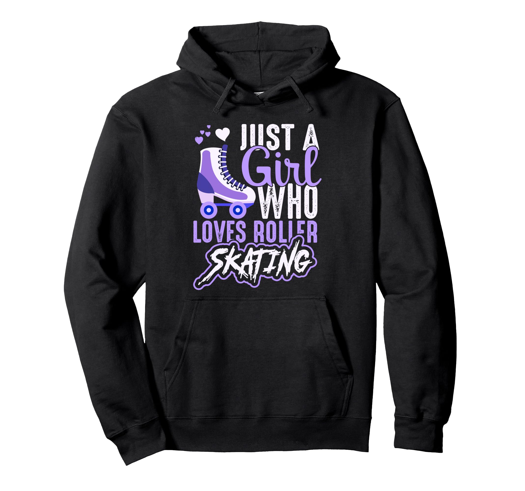 Purple Roller Skate Happy Who Love Hoodie - Fun Novelty Design Men Women - T-Shirt, Sweatshirt, Hoodie