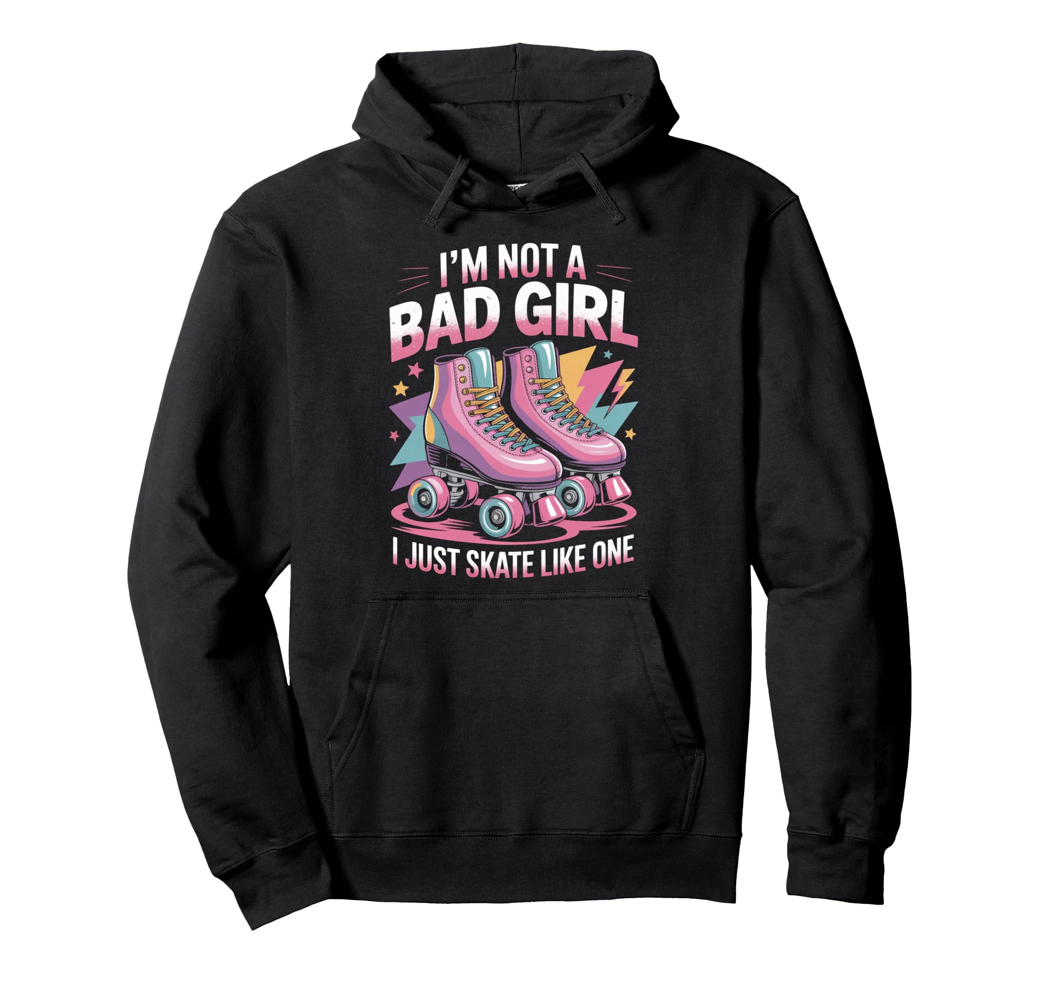 Skate Like One Roller Skate Roller Hoodie - Fun Novelty Design for Adults - T-Shirt, Sweatshirt, Hoodie