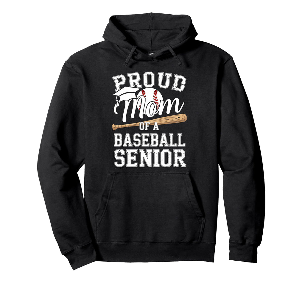 Proud Mom 2026 Senior Baseball Graduation Hoodie - Graphic Print for Adults - T-Shirt, Sweatshirt, Hoodie