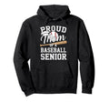 Proud Mom 2026 Senior Baseball Graduation Hoodie - Graphic Print for Adults - T-Shirt, Sweatshirt, Hoodie