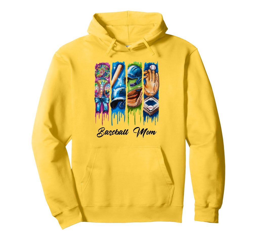 Baseball Coquette Bow Mothers Day Hoodie - Casual Everyday Wear Unisex - T-Shirt, Sweatshirt, Hoodie