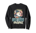 Artsy Baseball Mama Flowers Unique Sweatshirt - Novelty Apparel for Adults - T-Shirt, Sweatshirt, Hoodie