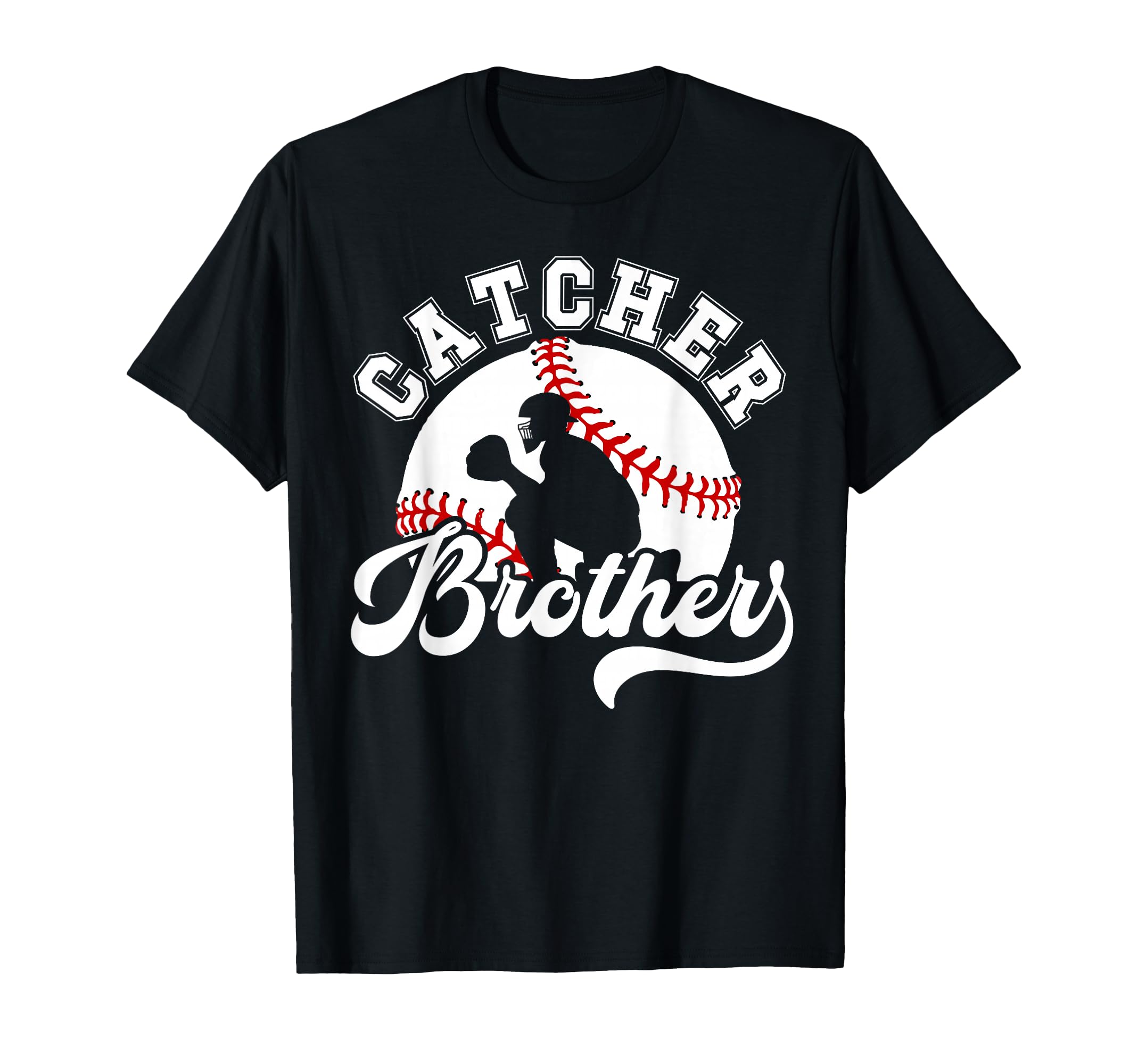 Baseball Catcher Brother Baseball T-Shirt - Custom Art Print for Adults - T-Shirt, Sweatshirt, Hoodie