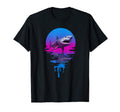 Sunset Megalodon T-Shirt - Custom Art Print Unisex - T-Shirt, Sweatshirt, Hoodie
