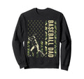 Hitter Baseball Camo American Sweatshirt - Casual Everyday Wear Men Women - T-Shirt, Sweatshirt, Hoodie