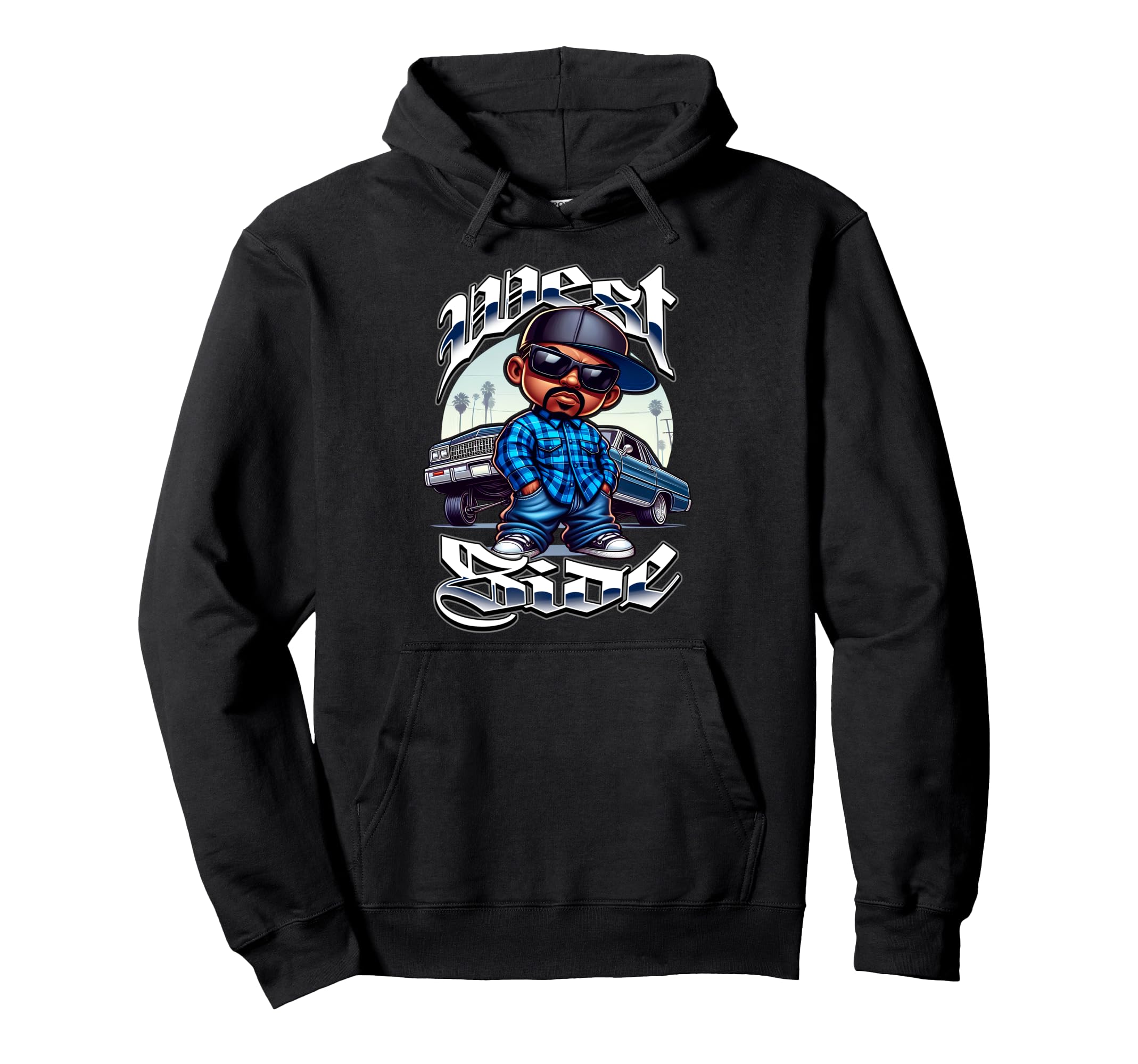 Og Low Rider Westside Hand Sign Hoodie - Casual Everyday Wear Men Women - T-Shirt, Sweatshirt, Hoodie