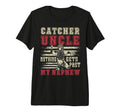 Mens Baseball Catcher Uncle Proud T-Shirt - Unique Graphic for Adults - T-Shirt, Sweatshirt, Hoodie