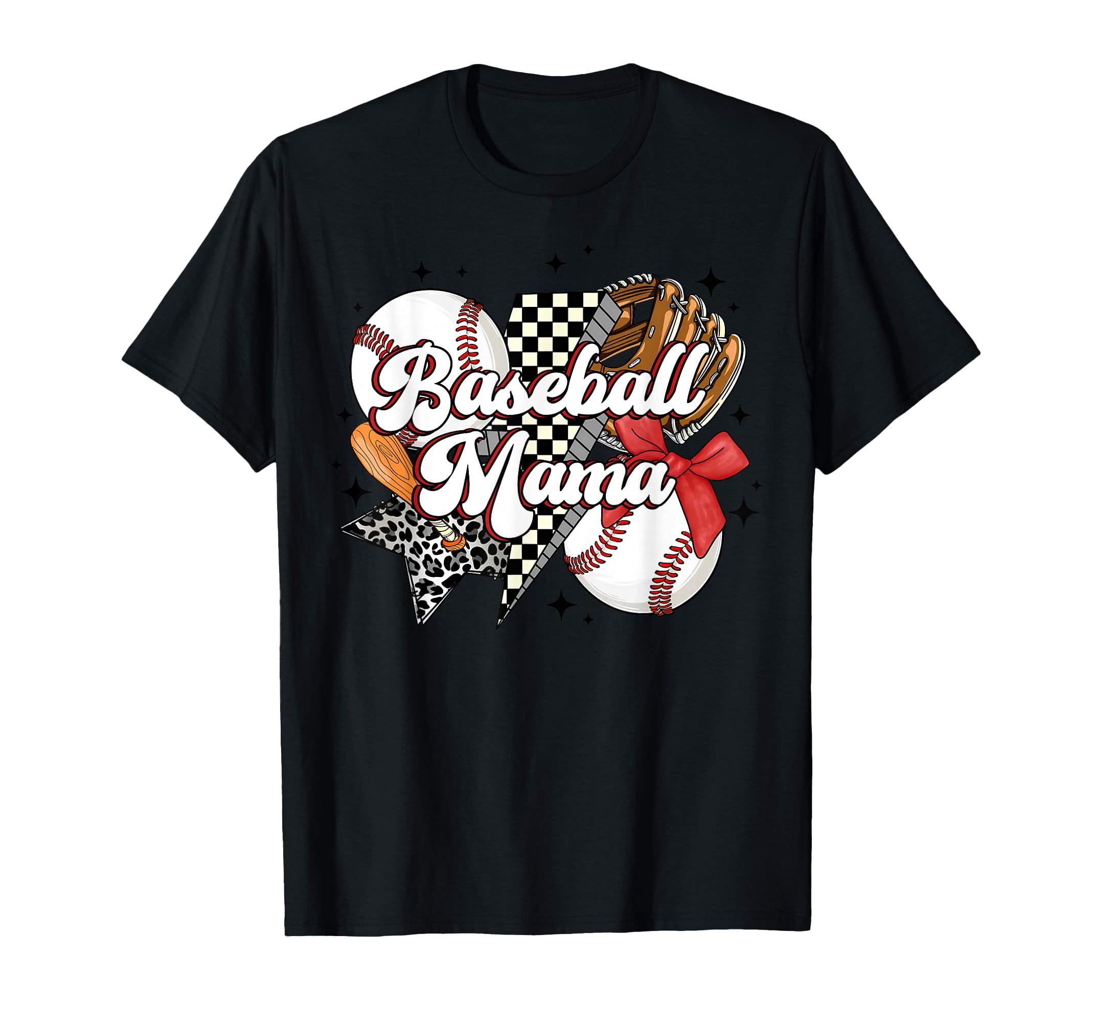 Leopard Baseball Sports Mom Softball T-Shirt - Streetwear Style Unisex - T-Shirt, Sweatshirt, Hoodie