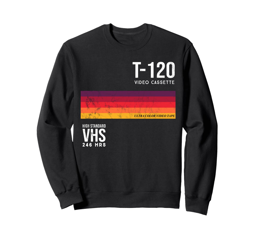 80S Video Cassette Tape Vhs Sweatshirt - Aesthetic Graphic Unisex - T-Shirt, Sweatshirt, Hoodie