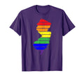 Distressed State New Jersey Lgbt T-Shirt - Fun Novelty Design Men Women - T-Shirt, Sweatshirt, Hoodie