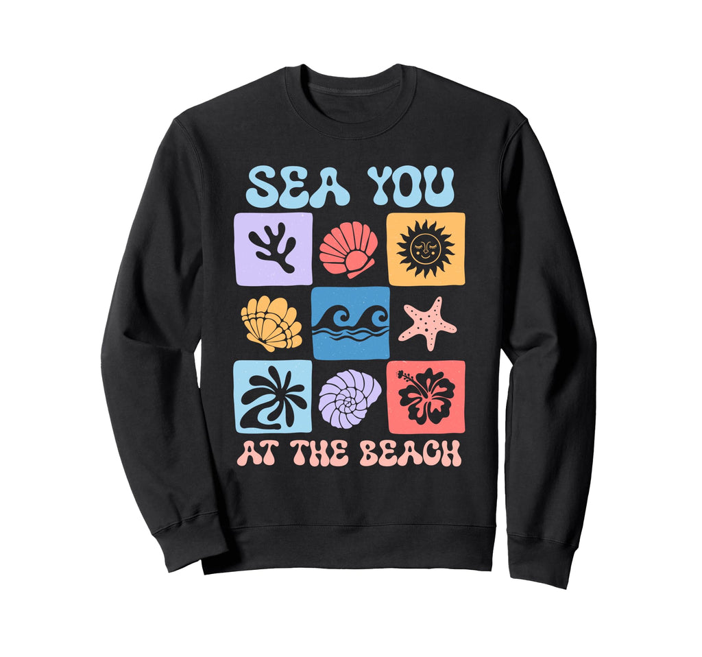 Beach Boho Summer Vacation Womens Sweatshirt - Unique Graphic Unisex - T-Shirt, Sweatshirt, Hoodie