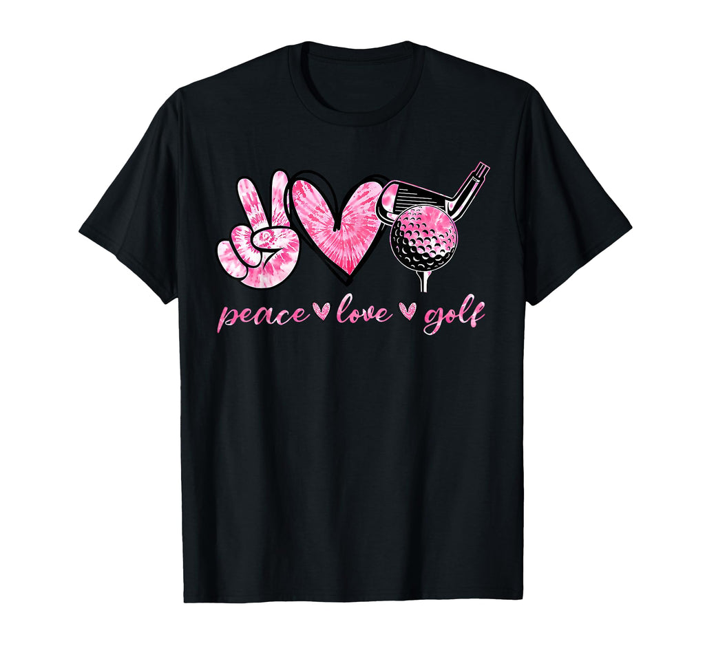 Funny Peace Love Golf Player Sport Lovers T-Shirt - Custom Art Print Unisex - T-Shirt, Sweatshirt, Hoodie