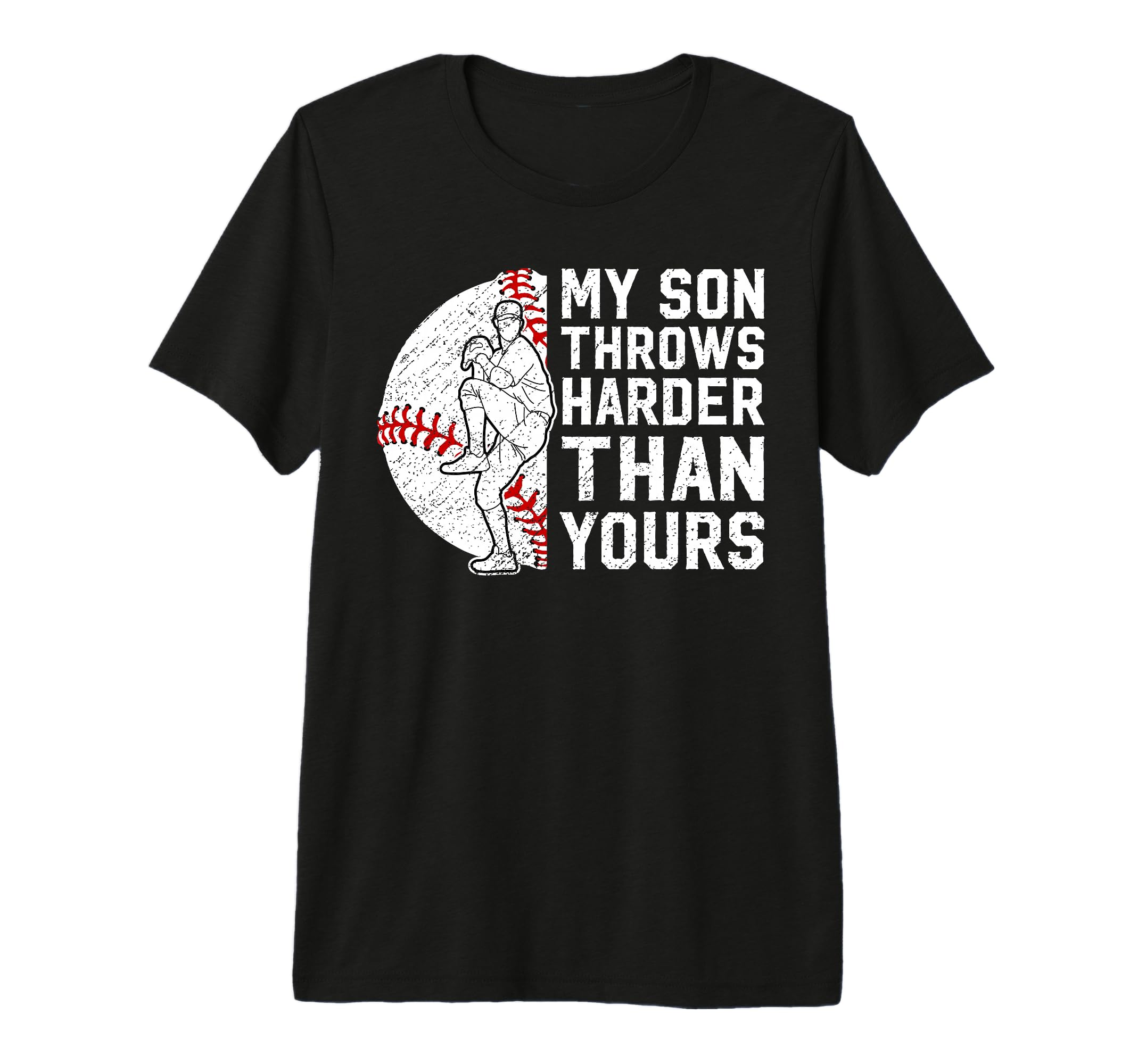Proud Baseball Pitcher Mom T-Shirt - Casual Everyday Wear for Adults - T-Shirt, Sweatshirt, Hoodie