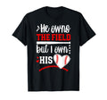 I Own His Heart Baseball Girlfriend T-Shirt - Graphic Print for Adults - T-Shirt, Sweatshirt, Hoodie