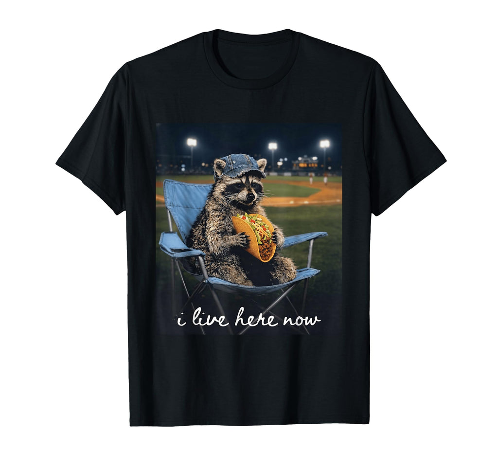 Funny Raccoon Baseball Mom I Live T-Shirt - Streetwear Style for Adults - T-Shirt, Sweatshirt, Hoodie