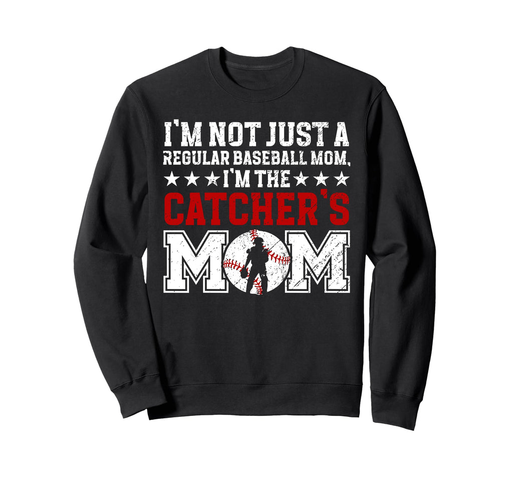 Im Baseball Catcher Mom Baseball Sweatshirt - Aesthetic Graphic for Adults - T-Shirt, Sweatshirt, Hoodie