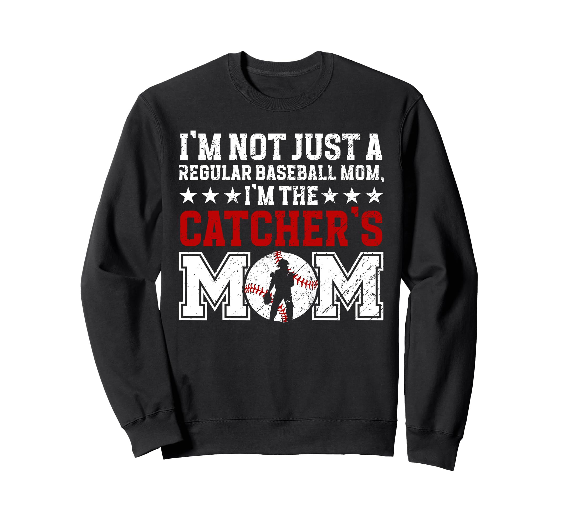 Im Baseball Catcher Mom Baseball Sweatshirt - Aesthetic Graphic for Adults - T-Shirt, Sweatshirt, Hoodie