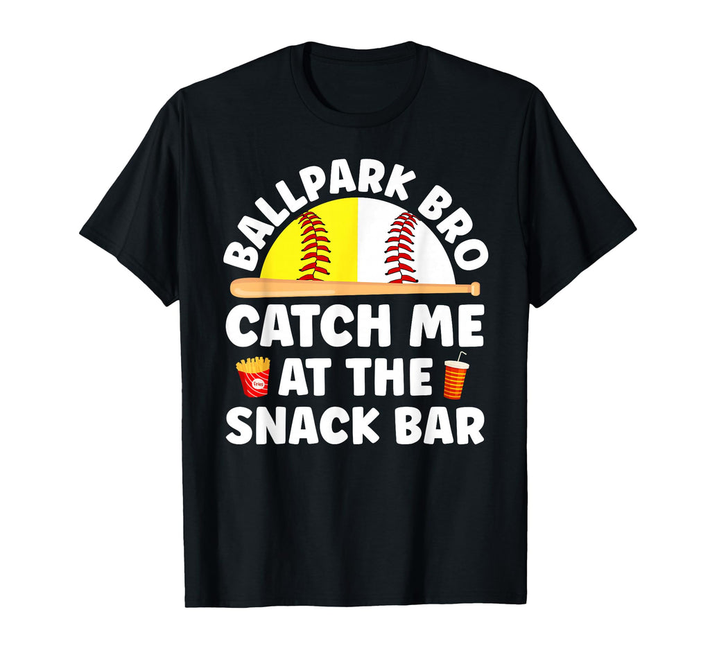 Ballpark Bro Funny Softball Baseball T-Shirt - Aesthetic Graphic Men Women - T-Shirt, Sweatshirt, Hoodie