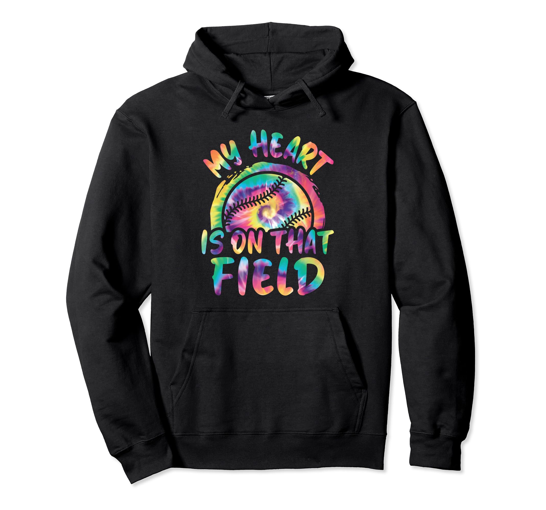 My Heart Is That Field Baseball Hoodie - Casual Everyday Wear for Adults - T-Shirt, Sweatshirt, Hoodie
