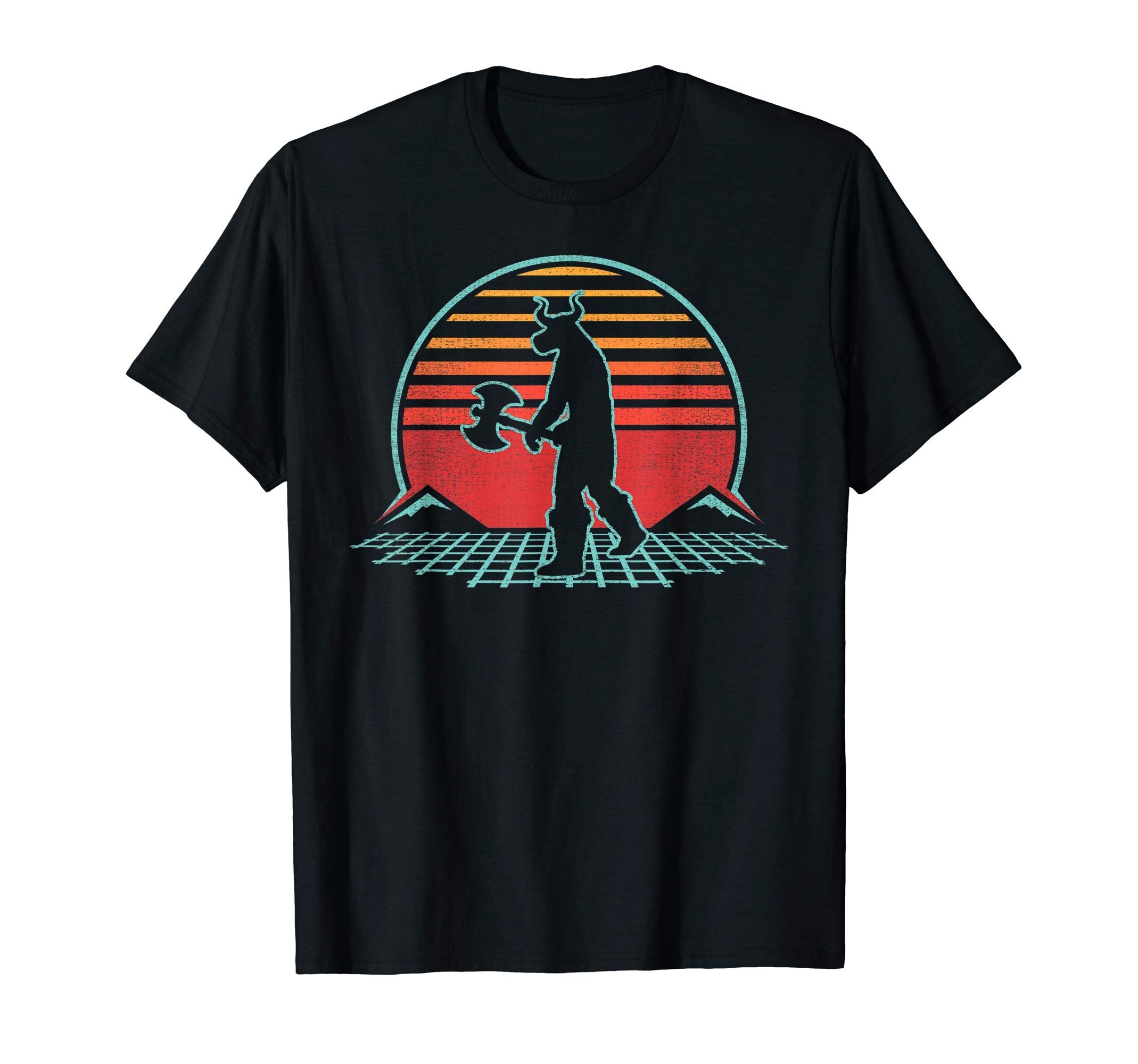 Minotaur Greek Mythology 80S Gift T-Shirt - Trendy Graphic Unisex - T-Shirt, Sweatshirt, Hoodie