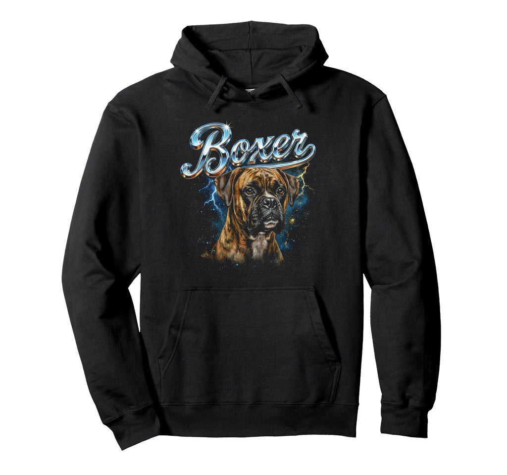 Boxer 90S Dog Lover 80S Boxer Owner Hoodie - Graphic Print Men Women - T-Shirt, Sweatshirt, Hoodie
