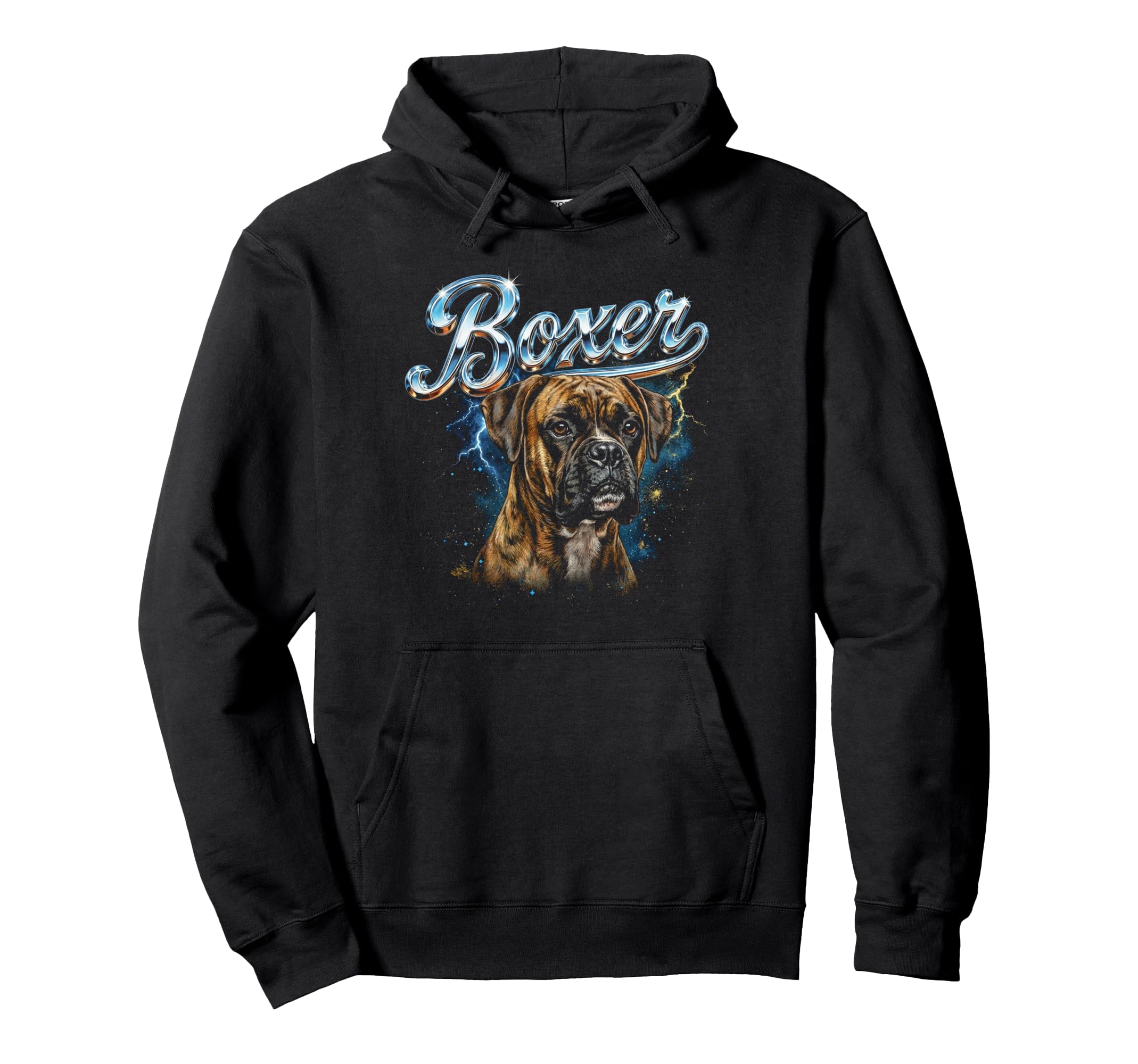 Boxer 90S Dog Lover 80S Boxer Owner Hoodie - Graphic Print Men Women - T-Shirt, Sweatshirt, Hoodie