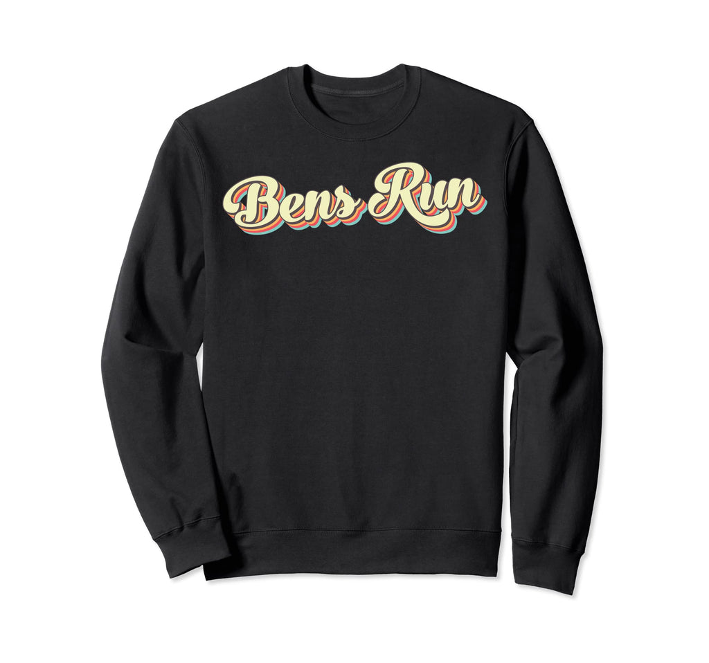 Bens Run Art Baseball Font Sweatshirt - Aesthetic Graphic for Adults - T-Shirt, Sweatshirt, Hoodie