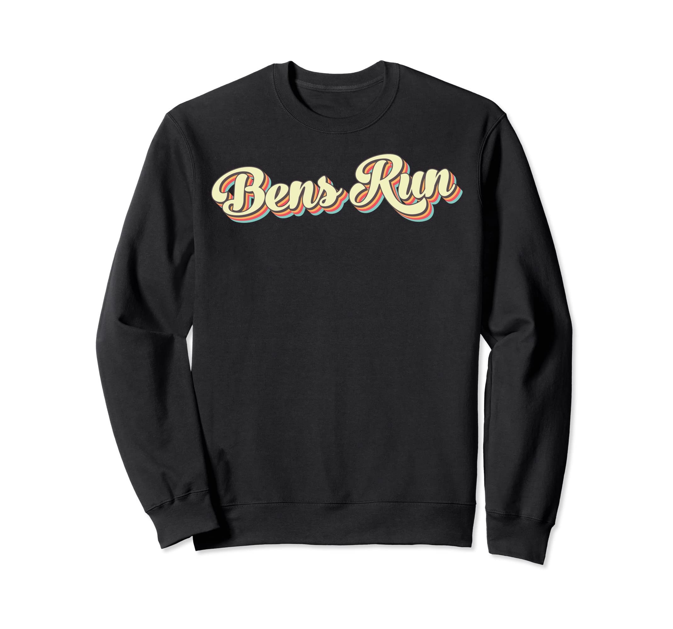 Bens Run Art Baseball Font Sweatshirt - Aesthetic Graphic for Adults - T-Shirt, Sweatshirt, Hoodie