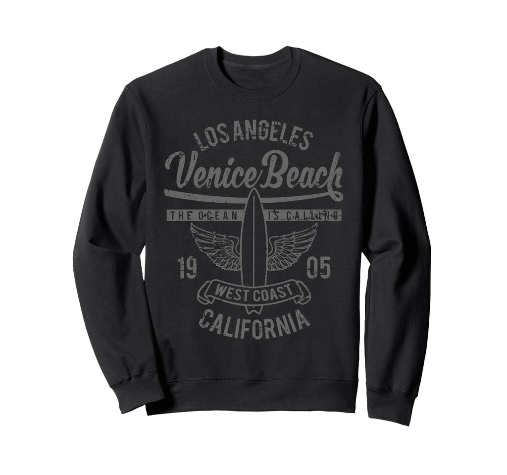 Venice Beach California Surf Sweatshirt - Custom Art Print Unisex - T-Shirt, Sweatshirt, Hoodie