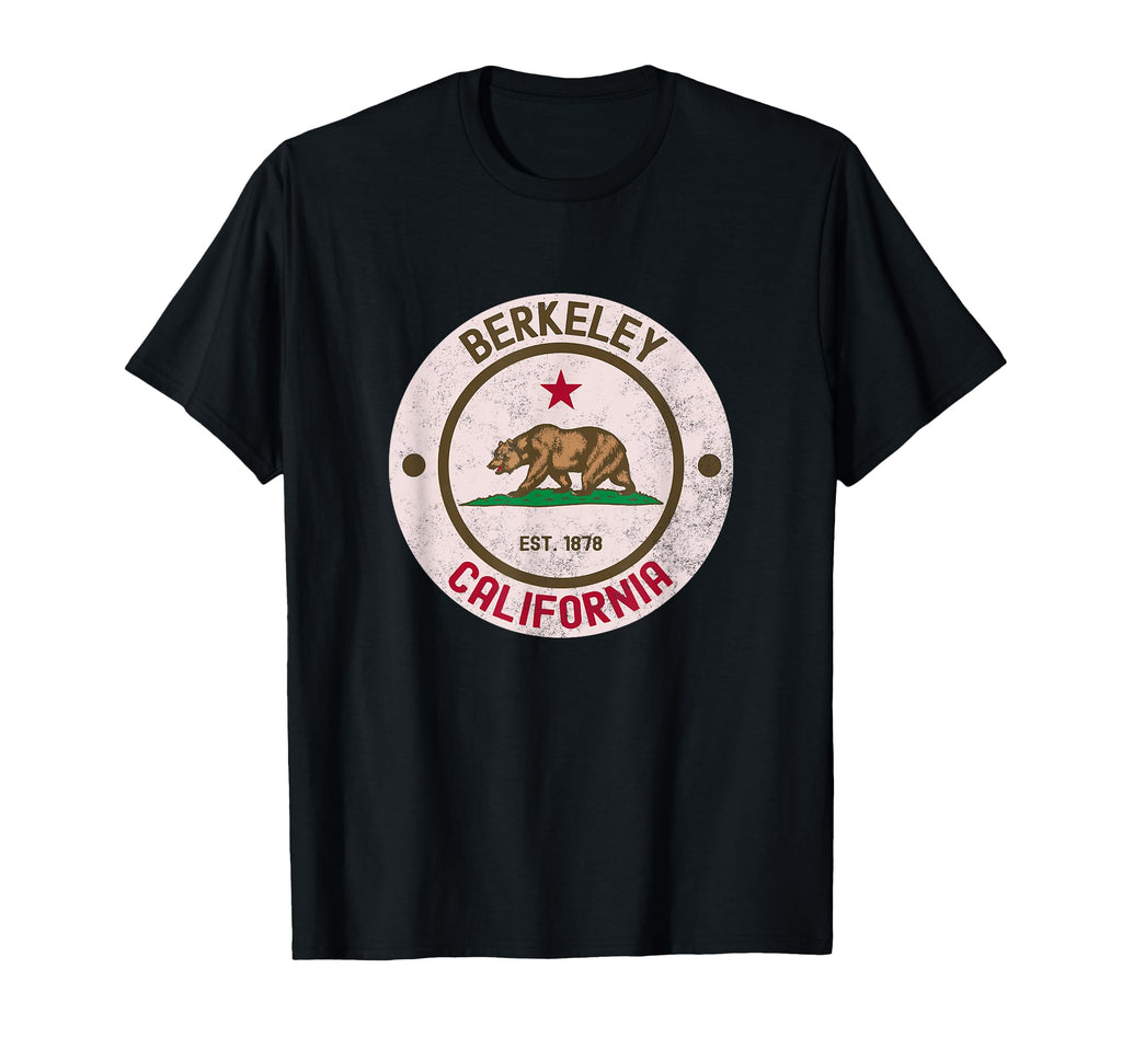 Berkeley California Ca Small Black T-Shirt - Custom Art Print Men Women - T-Shirt, Sweatshirt, Hoodie