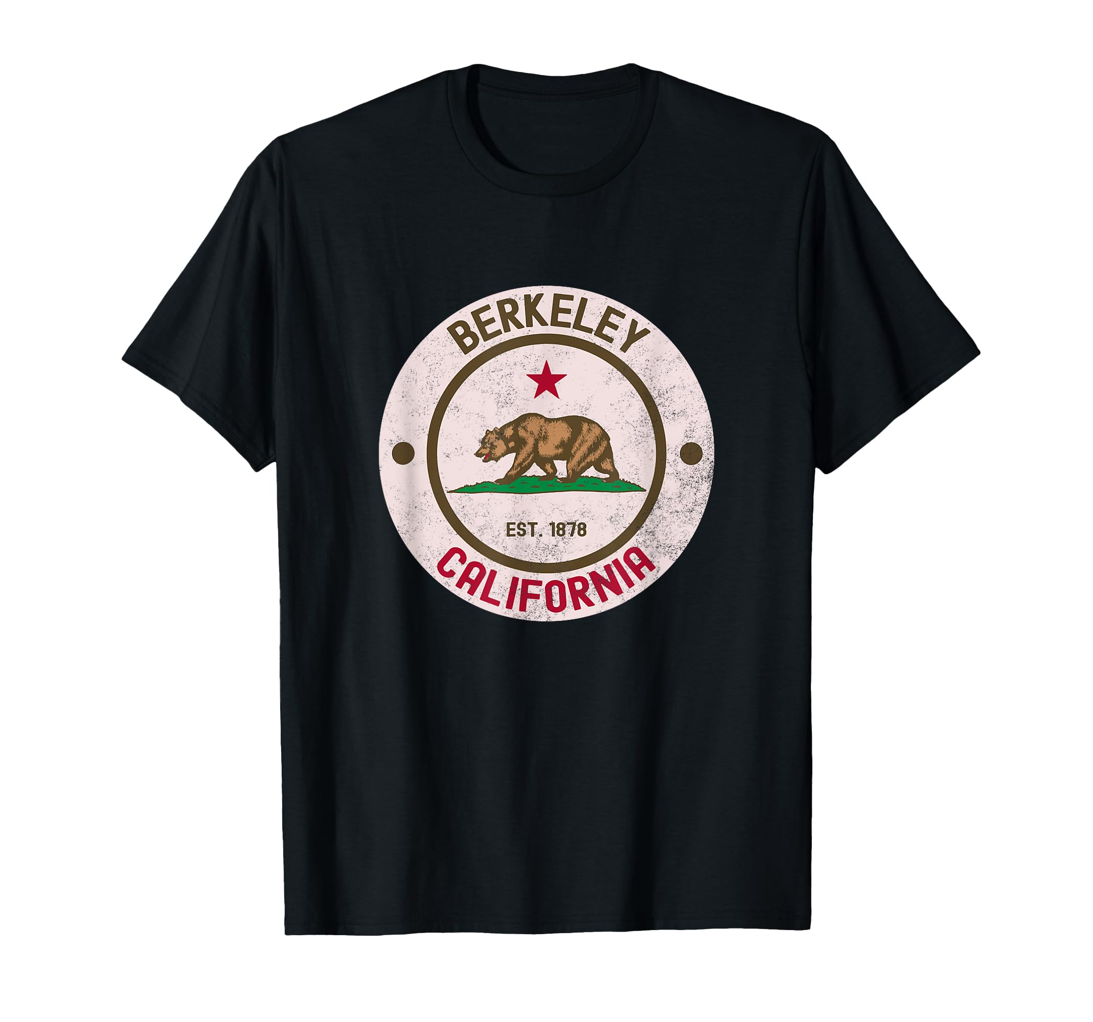 Berkeley California Ca Small Black T-Shirt - Custom Art Print Men Women - T-Shirt, Sweatshirt, Hoodie