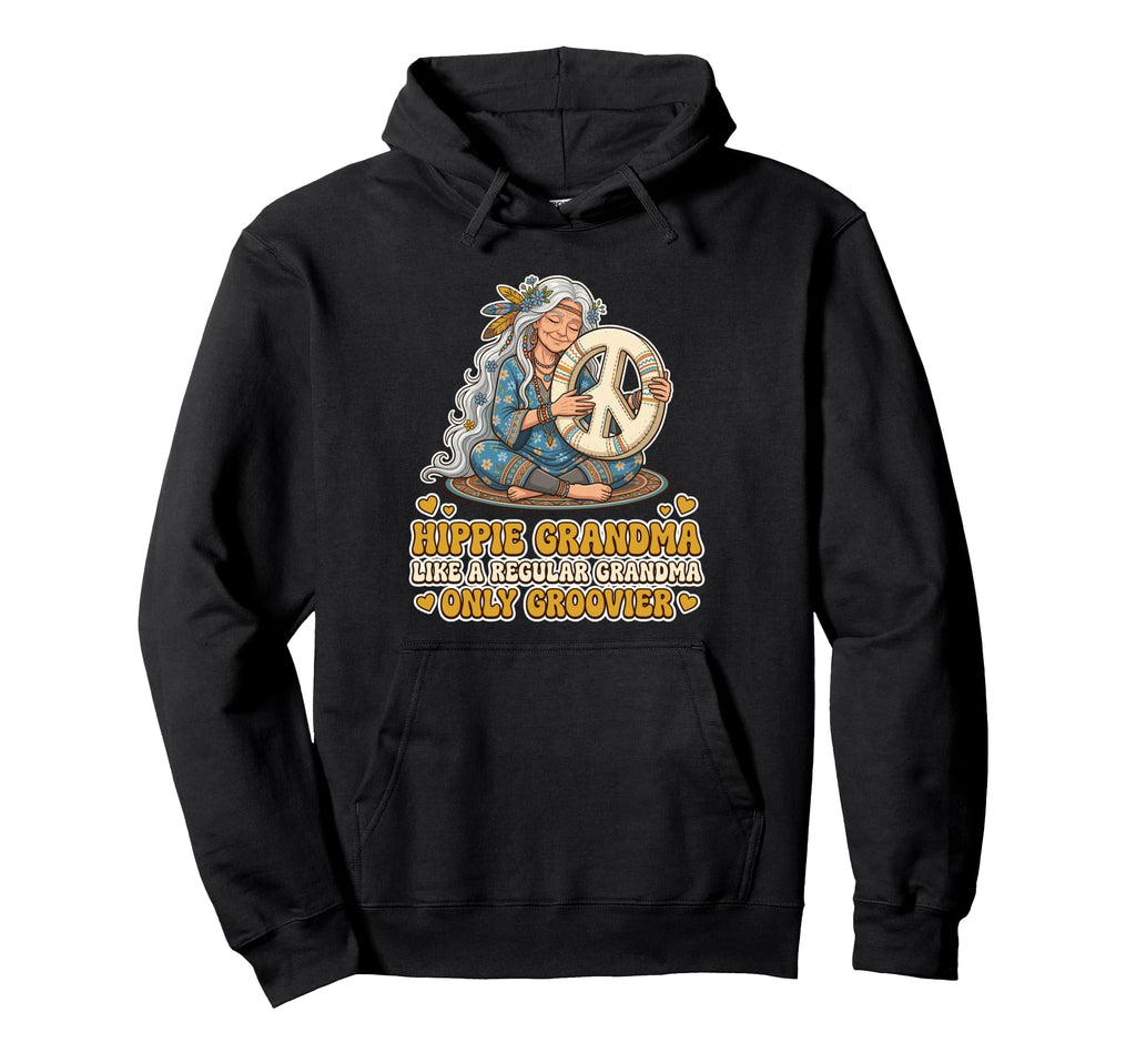 70S Peace Lover Boho Floral Art Hippie Hoodie - Minimalist Print Unisex - T-Shirt, Sweatshirt, Hoodie