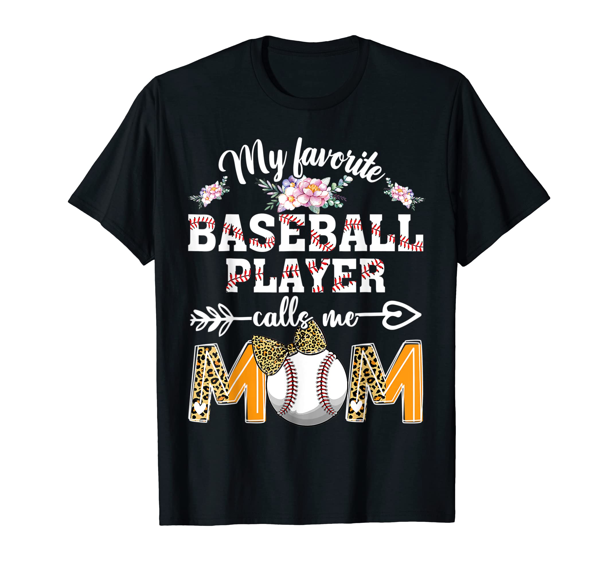 Baseball Mom My Favorite Baseball Player T-Shirt - Minimalist Print Unisex - T-Shirt, Sweatshirt, Hoodie