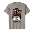 Baseball Mom Messy Bun Life Hair Glasses T-Shirt - Streetwear Style Unisex - T-Shirt, Sweatshirt, Hoodie