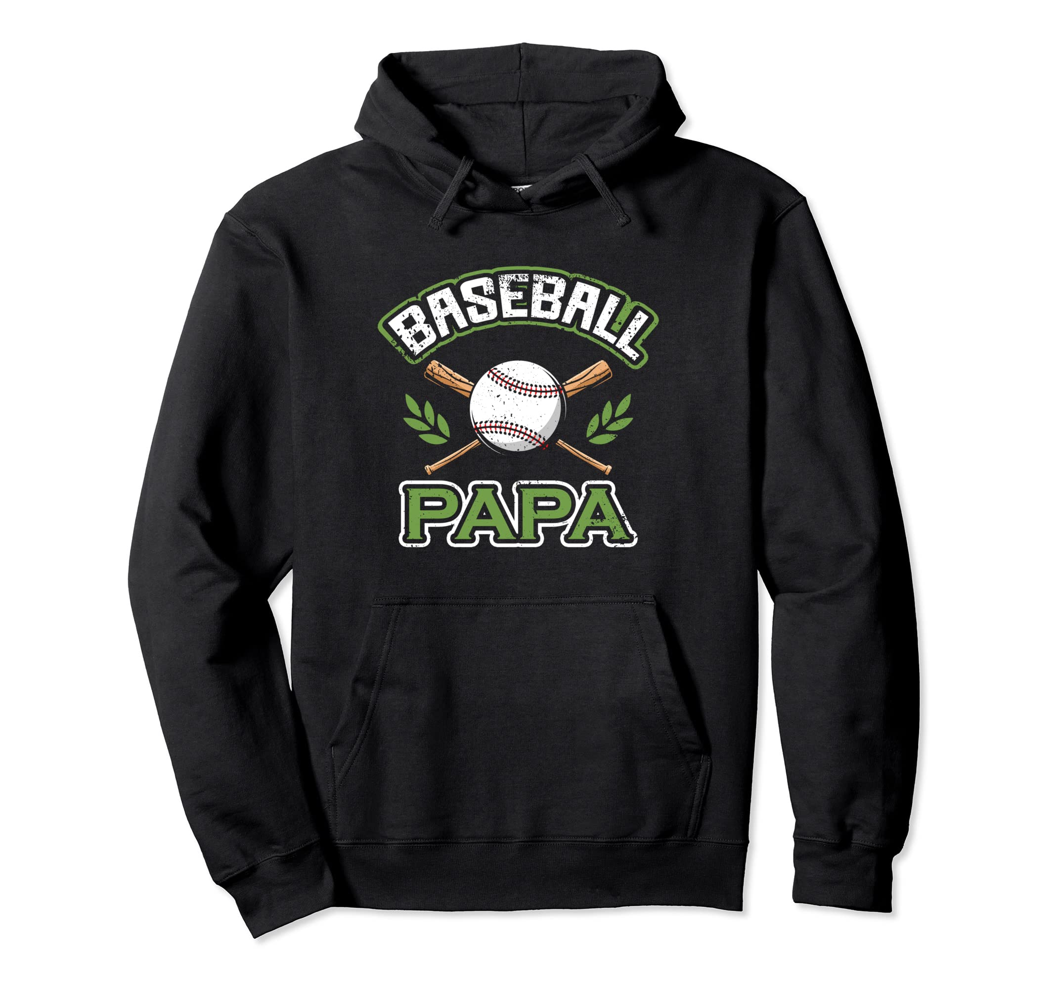 Baseball Papa Athletic Fathers Day Hoodie - Novelty Apparel Men Women - T-Shirt, Sweatshirt, Hoodie