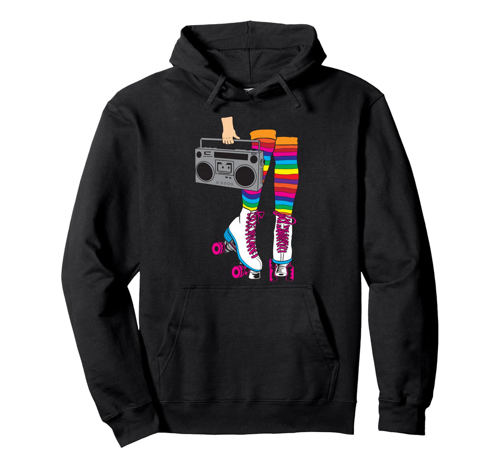 Rollerskates Funny 80S Roller Disco Hoodie - Trendy Graphic Men Women - T-Shirt, Sweatshirt, Hoodie