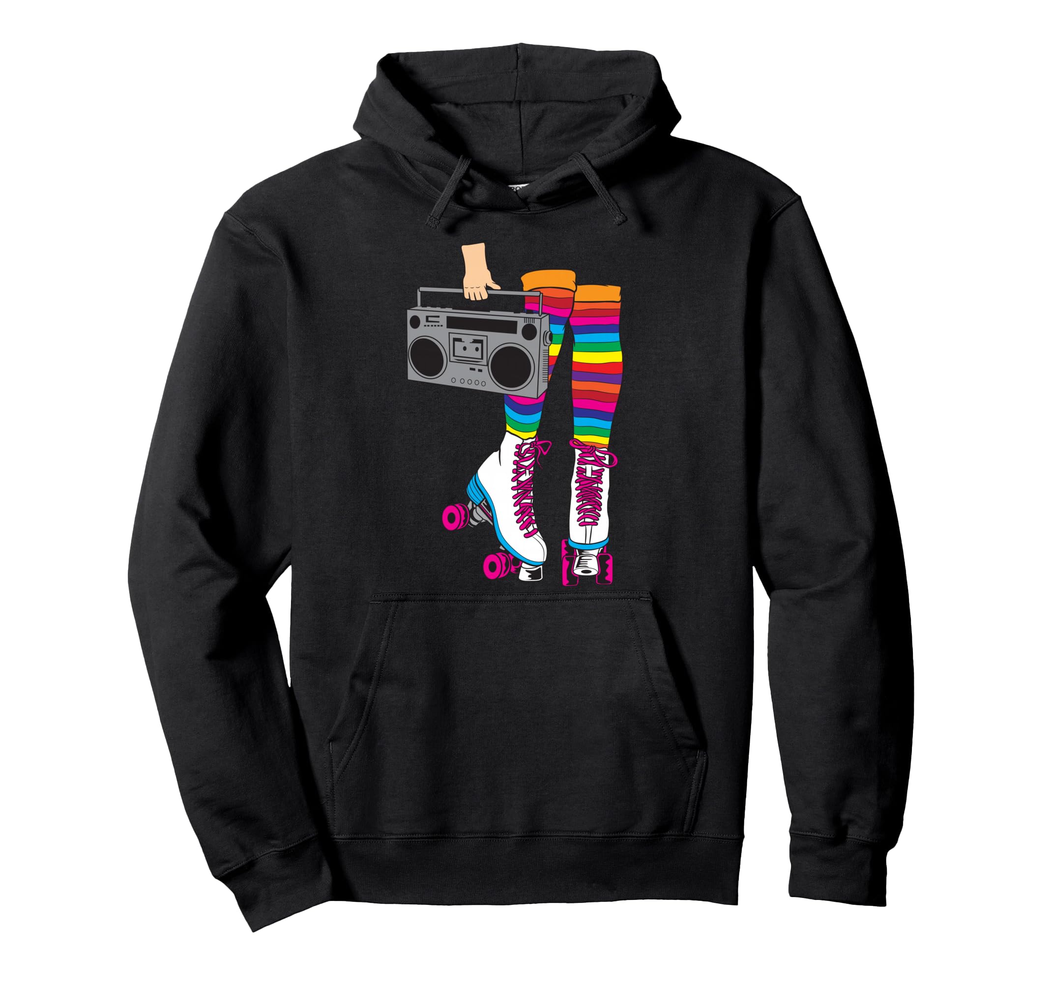 Rollerskates Funny 80S Roller Disco Hoodie - Trendy Graphic Men Women - T-Shirt, Sweatshirt, Hoodie