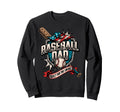 Funny Patriotic Baseball Dad Sweatshirt - Custom Art Print for Adults - T-Shirt, Sweatshirt, Hoodie