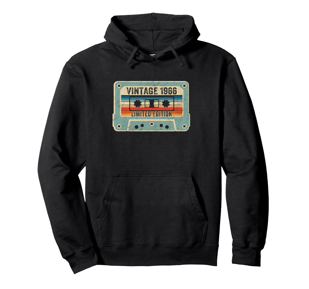 Born 1966 Cassette Tape 60Th Birthday Hoodie - Novelty Apparel Men Women - T-Shirt, Sweatshirt, Hoodie