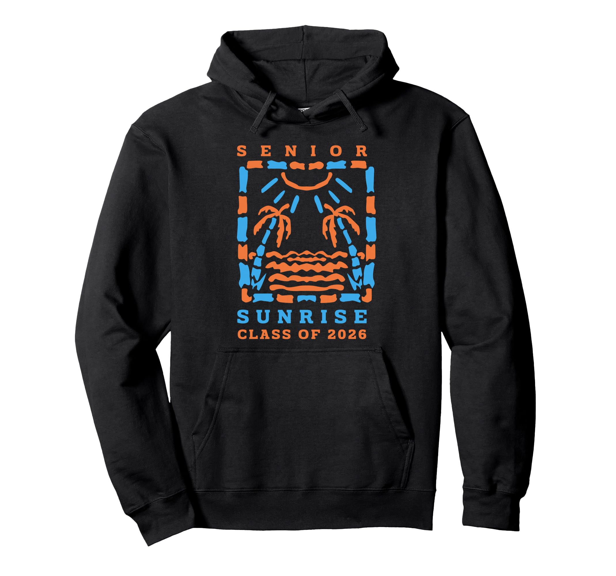 Senior Sunrise 2026 Boho Colorful High Hoodie - Fun Novelty Design Unisex - T-Shirt, Sweatshirt, Hoodie
