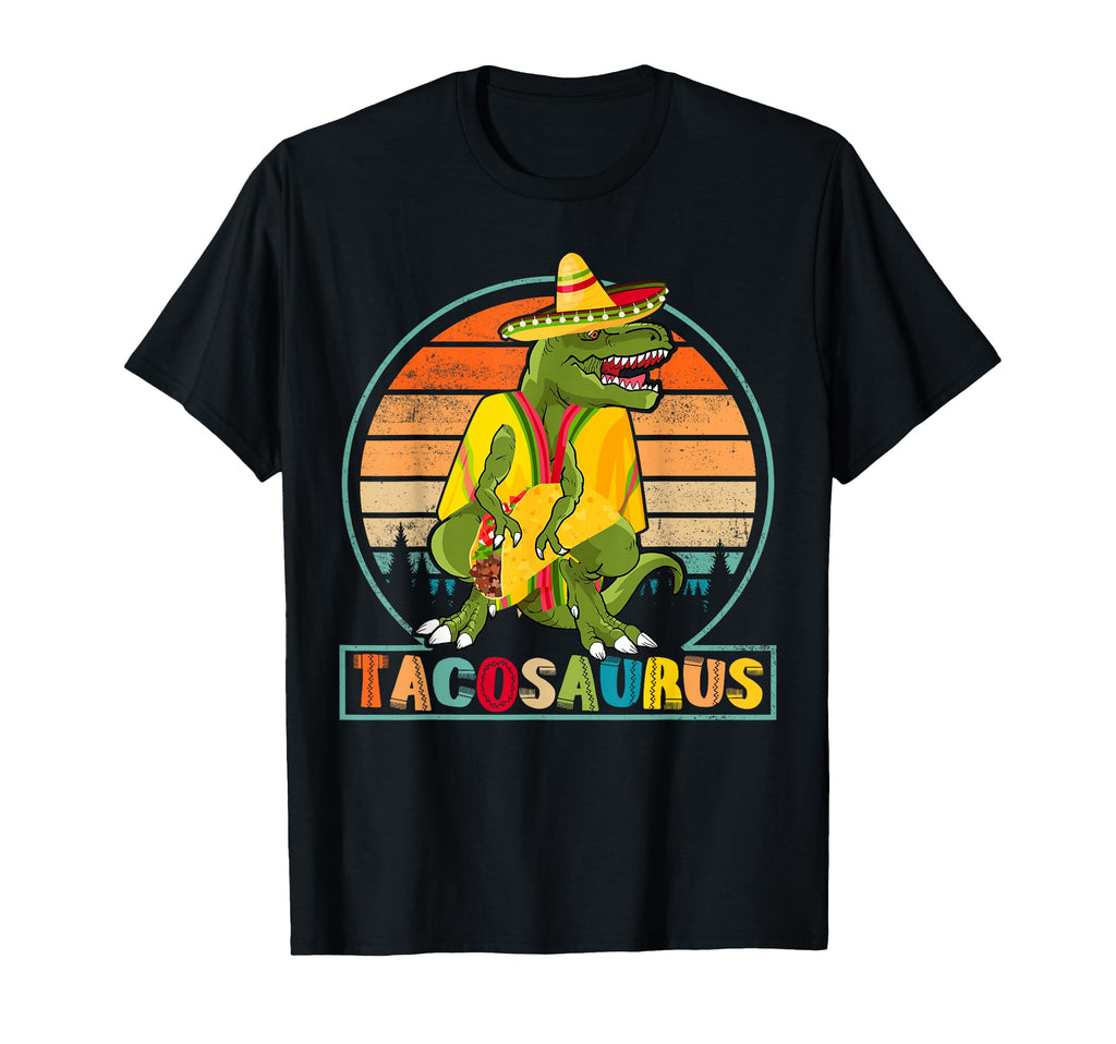 Tacosaurus Cinco De Mayo Sunset T-Shirt - Custom Art Print Men Women - T-Shirt, Sweatshirt, Hoodie