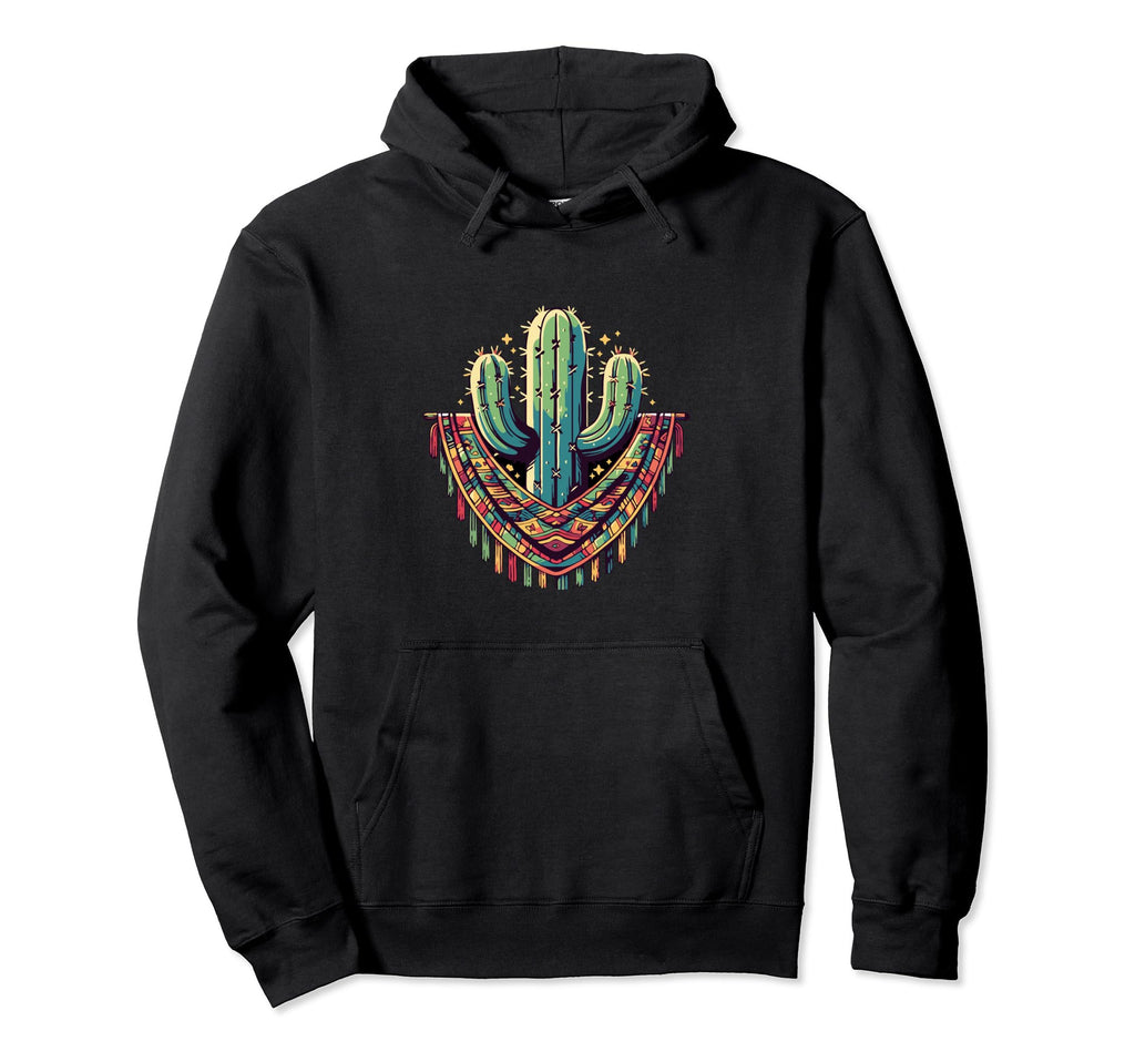 Cactus Serape Succulent Plant Cacti Hoodie - Graphic Print Men Women - T-Shirt, Sweatshirt, Hoodie