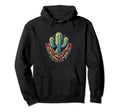 Cactus Serape Succulent Plant Cacti Hoodie - Graphic Print Men Women - T-Shirt, Sweatshirt, Hoodie