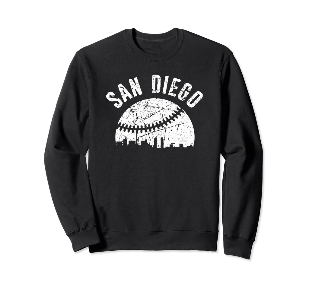 San Diego California Baseball Sweatshirt - Streetwear Style for Adults - T-Shirt, Sweatshirt, Hoodie