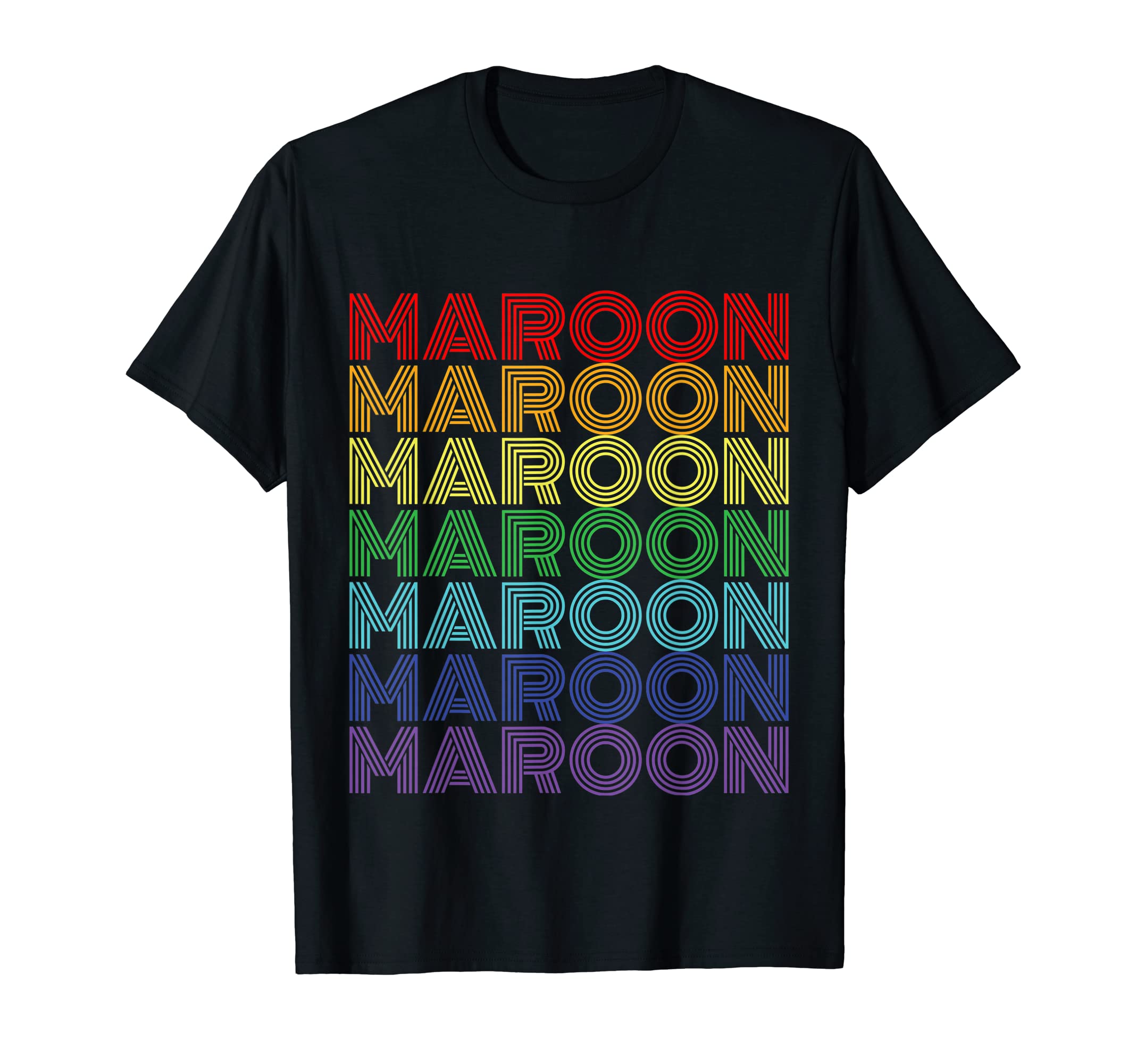 Maroon Rainbow Gift Music Fan T-Shirt - Unique Graphic for Adults - T-Shirt, Sweatshirt, Hoodie