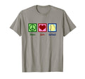 Peace Love Softball Player T-Shirt - Aesthetic Graphic Unisex - T-Shirt, Sweatshirt, Hoodie