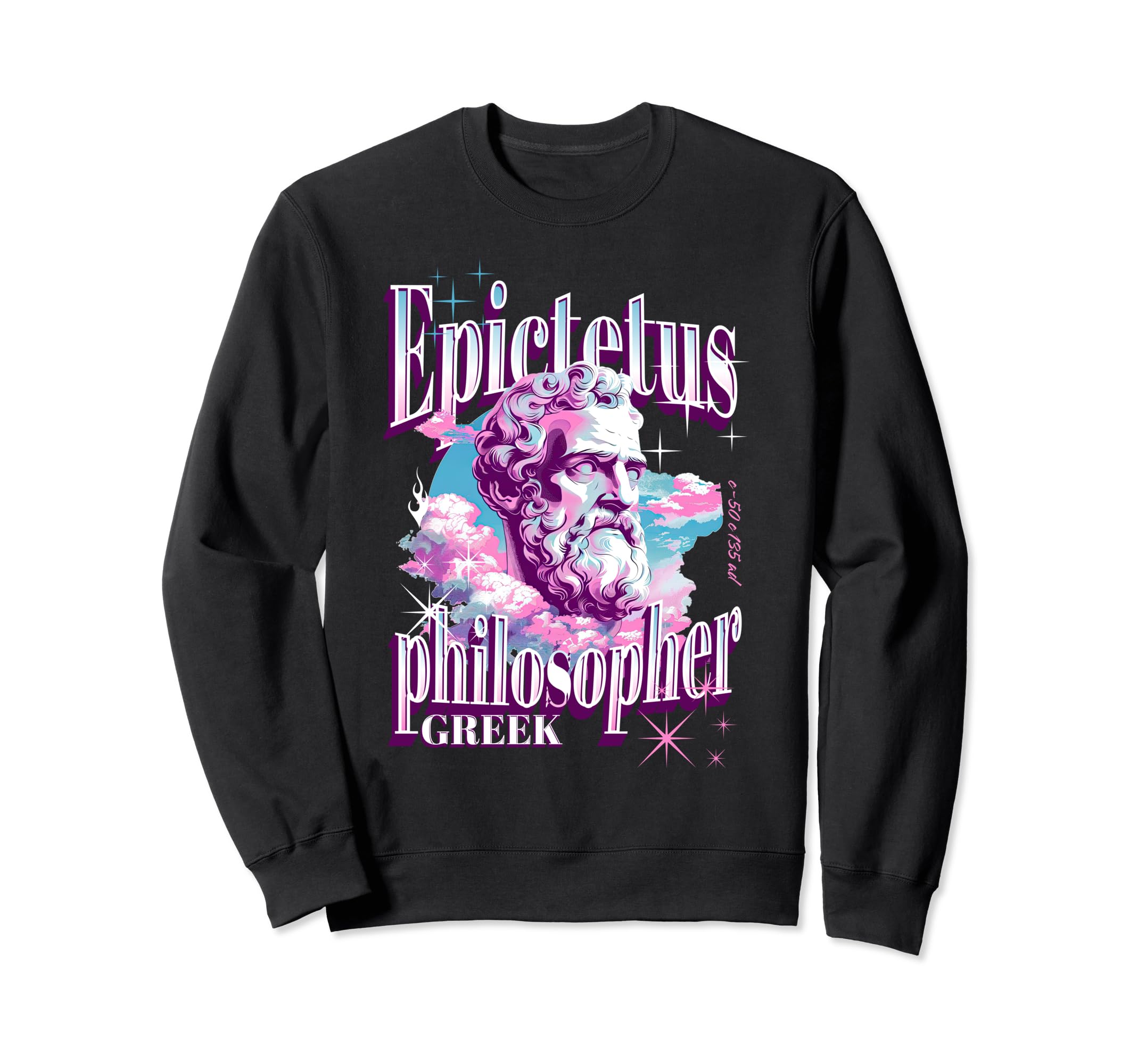 Epictetus Y2K Aesthetic Stoicism Sweatshirt - Aesthetic Graphic Men Women - T-Shirt, Sweatshirt, Hoodie
