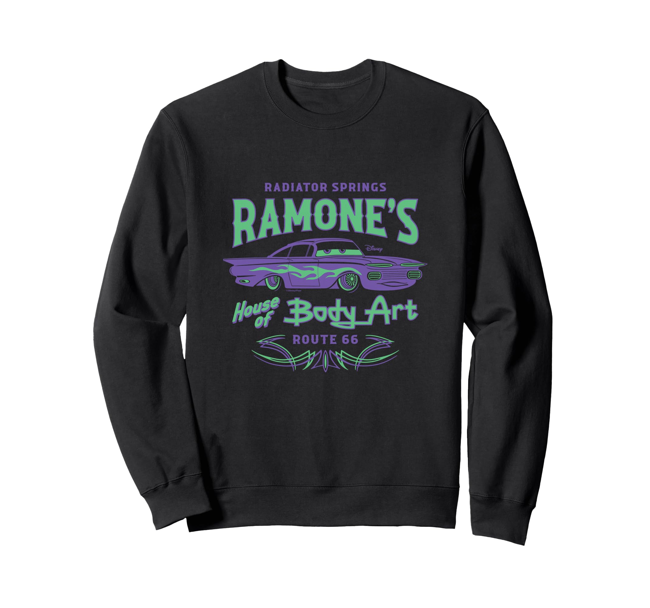 Cars Ramone Body Art Sweatshirt - Novelty Apparel Unisex - T-Shirt, Sweatshirt, Hoodie