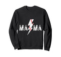 Baseball Mama Thunderbolt Sweatshirt - Fun Novelty Design Men Women - T-Shirt, Sweatshirt, Hoodie